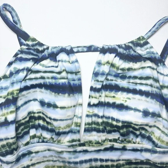 Magicsuit Miraclesuit Womens Swimsuit Size 12 Flower Child Tie Dye Print Keyhole - Picture 6 of 11